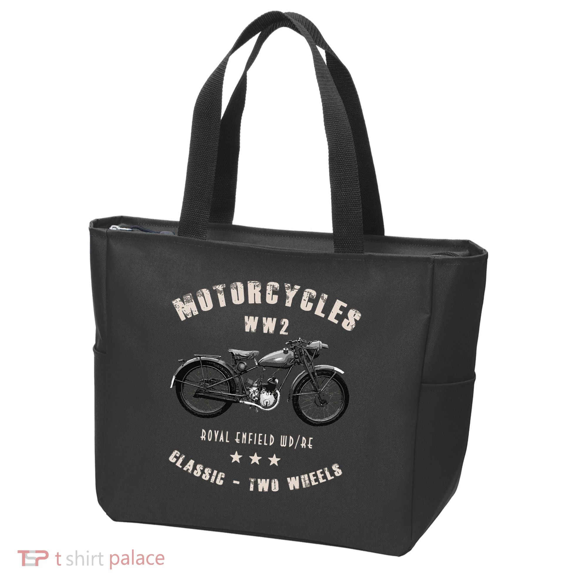 Royal Enfield Wdre Classic Motorcycle Ww2 Tote Bag