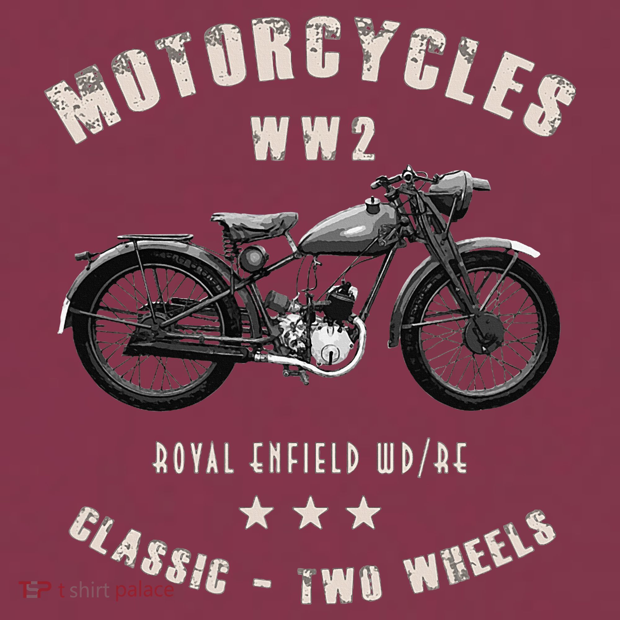 Royal Enfield Wdre Classic Motorcycle Ww2 16oz Travel Tumbler