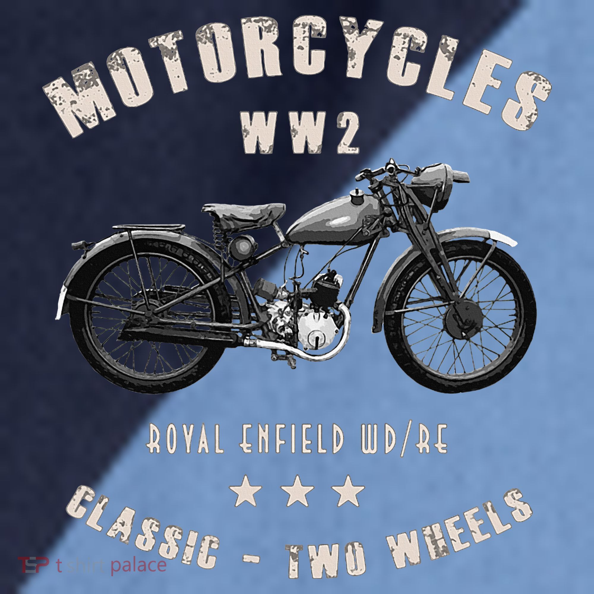 Royal Enfield Wdre Classic Motorcycle Ww2 Raglan Baseball Sleeve Shirt