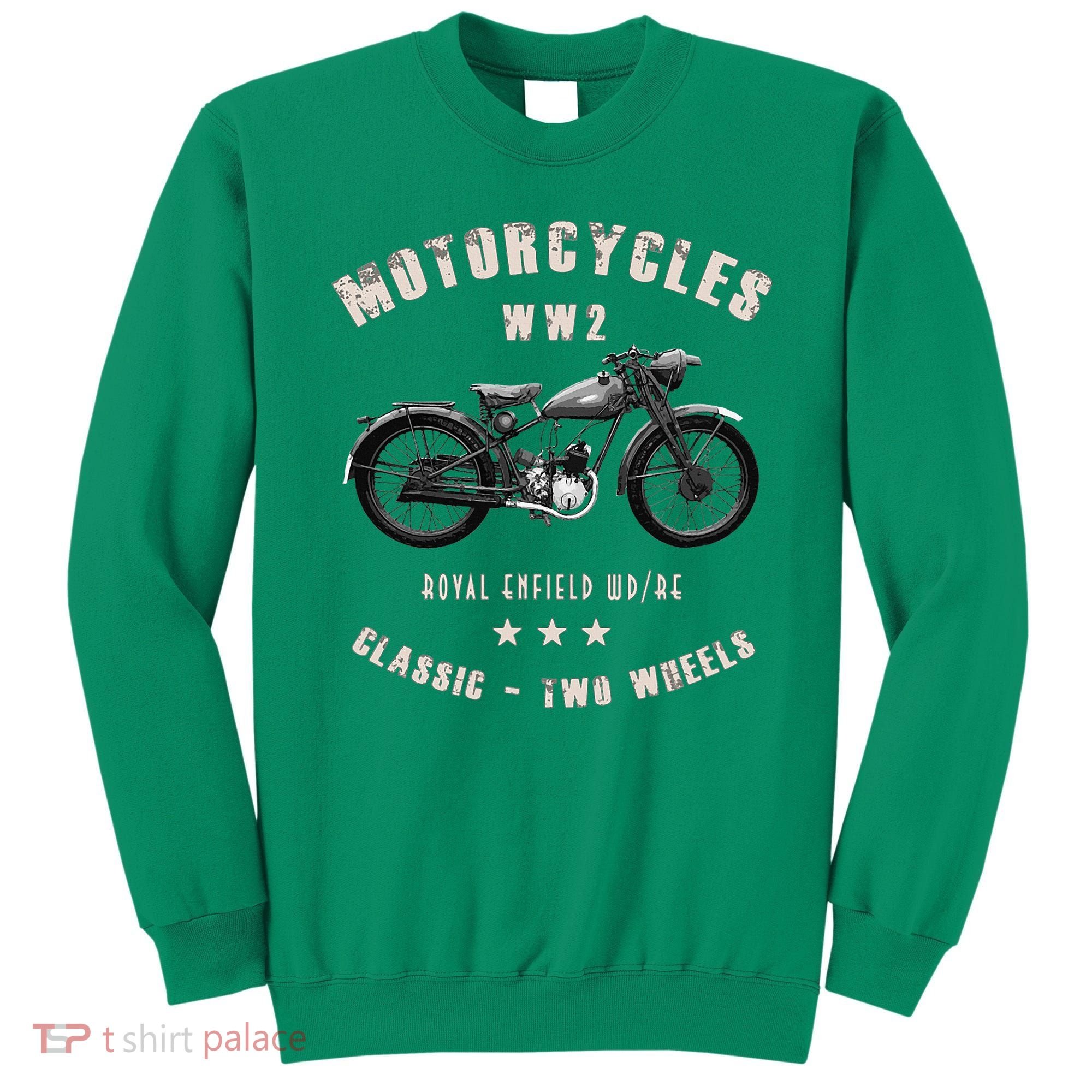 Royal Enfield Wdre Classic Motorcycle Ww2 Sweatshirt