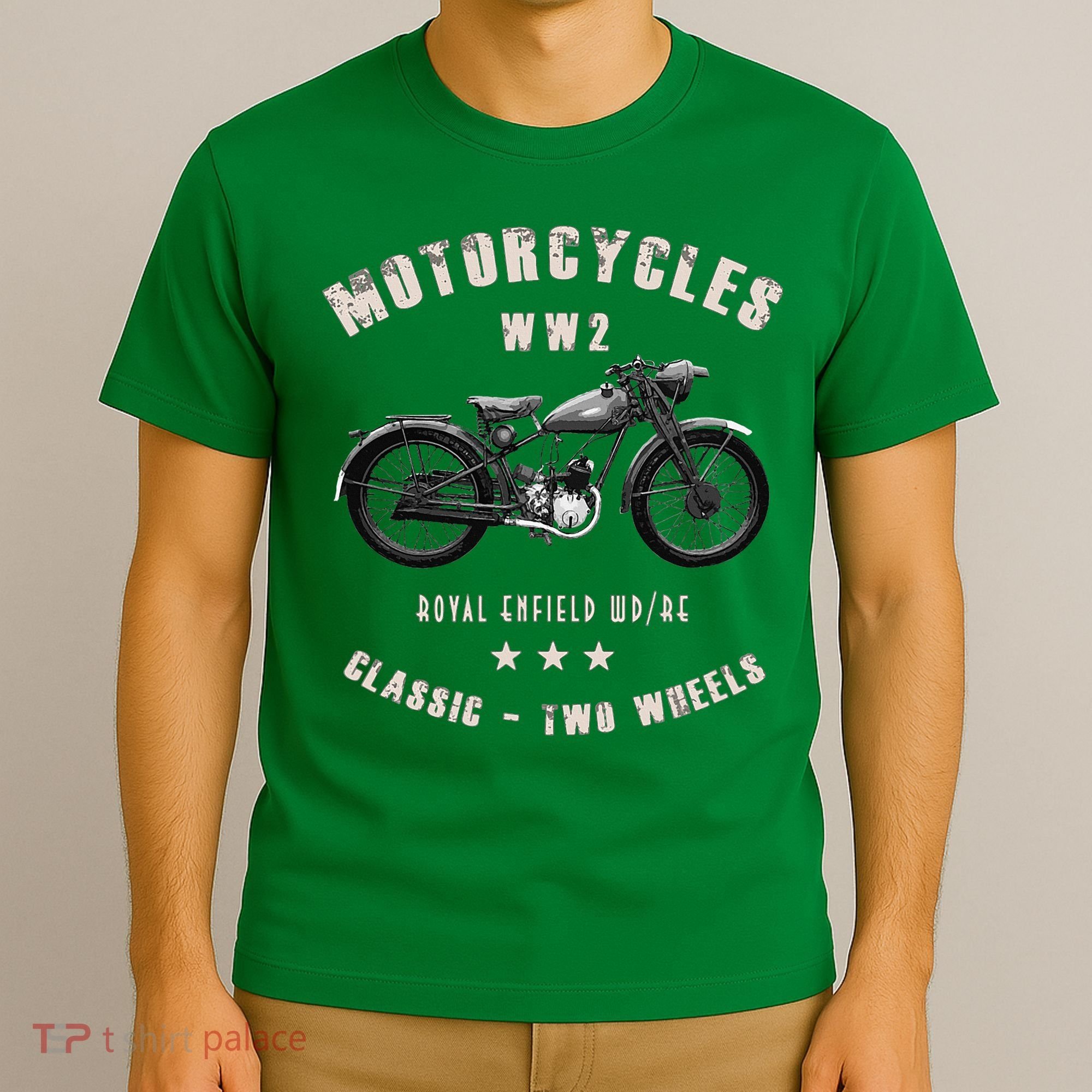 Royal Enfield Wdre Classic Motorcycle Ww2 T-Shirt