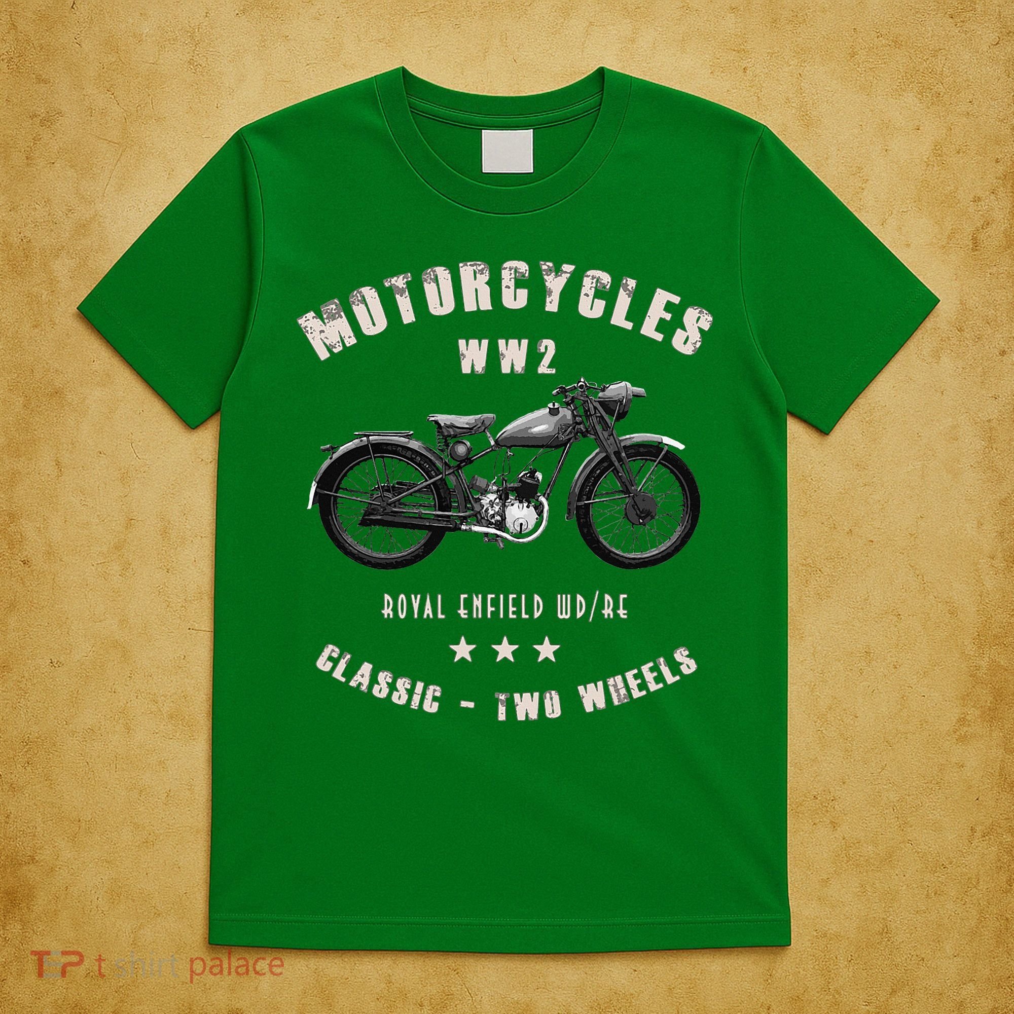Royal Enfield Wdre Classic Motorcycle Ww2 T-Shirt