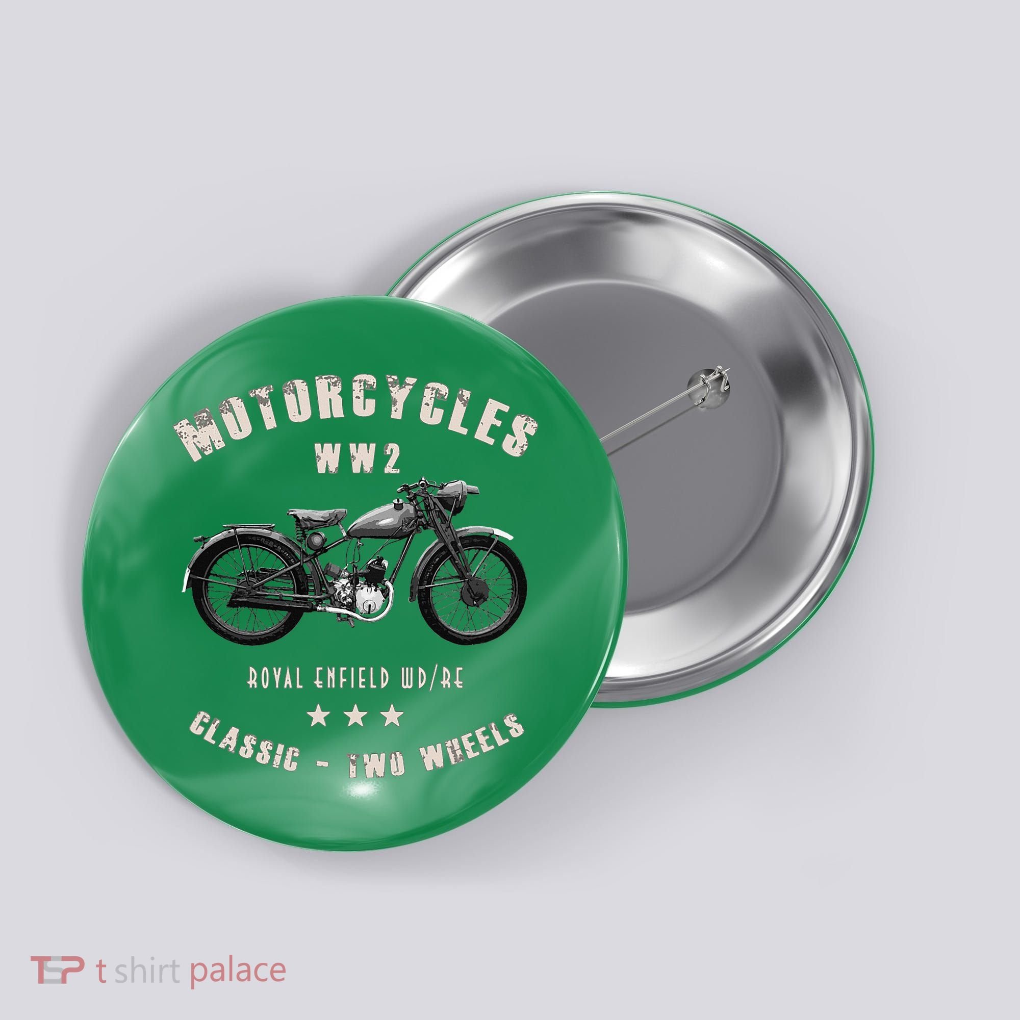 Royal Enfield Wdre Classic Motorcycle Ww2 Button