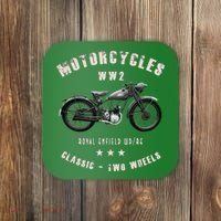 Royal Enfield Wdre Classic Motorcycle Ww2 Coaster thumb 0