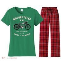 Royal Enfield Wdre Classic Motorcycle Ww2 Women's Flannel Pajama Set thumb 0