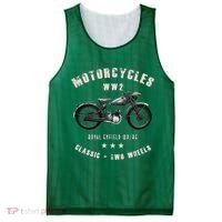 Royal Enfield Wdre Classic Motorcycle Ww2 Mesh Reversible Basketball Jersey Tank thumb 0