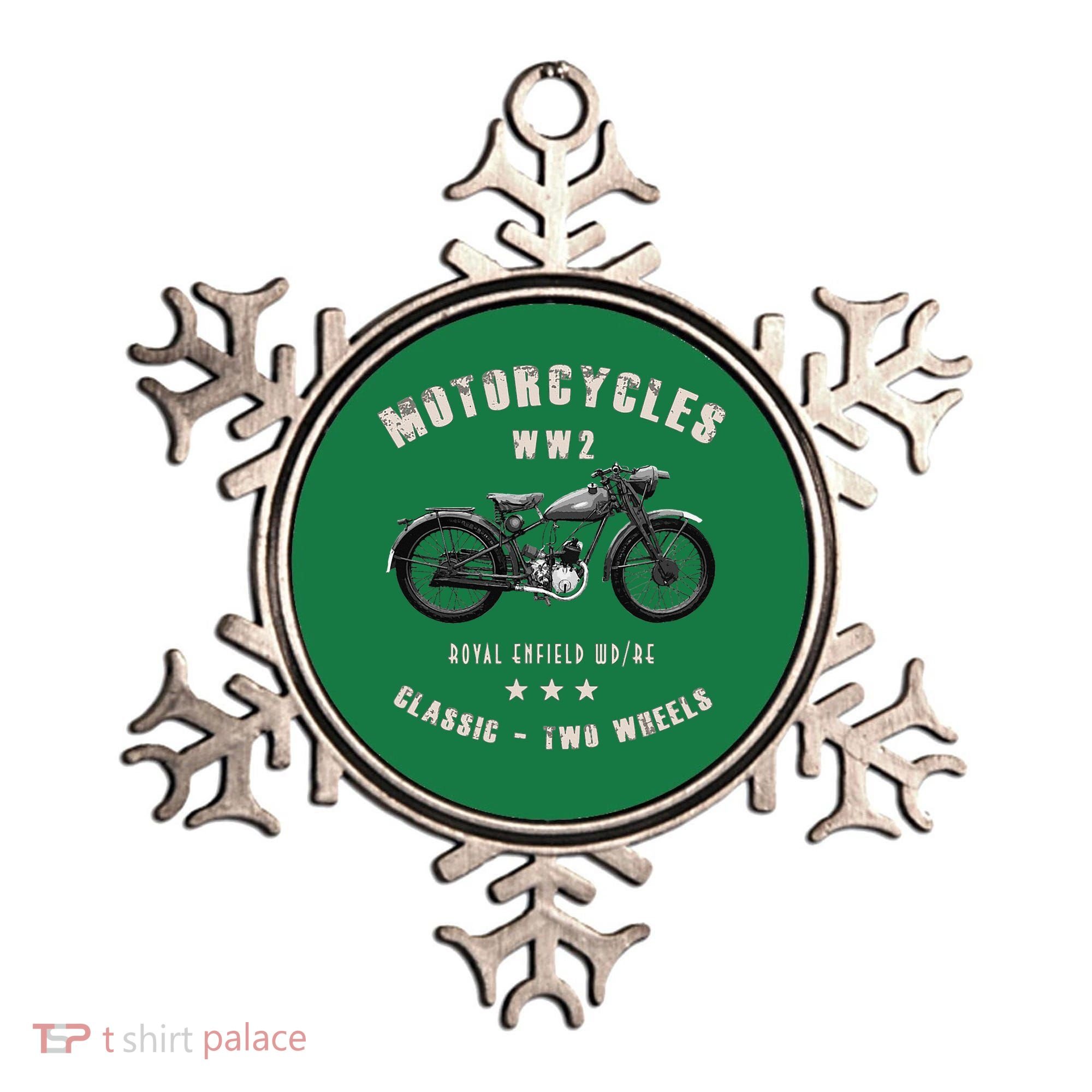 Royal Enfield Wdre Classic Motorcycle Ww2 Ornament