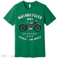 Royal Enfield Wdre Classic Motorcycle Ww2 Premium T-Shirt thumb 0