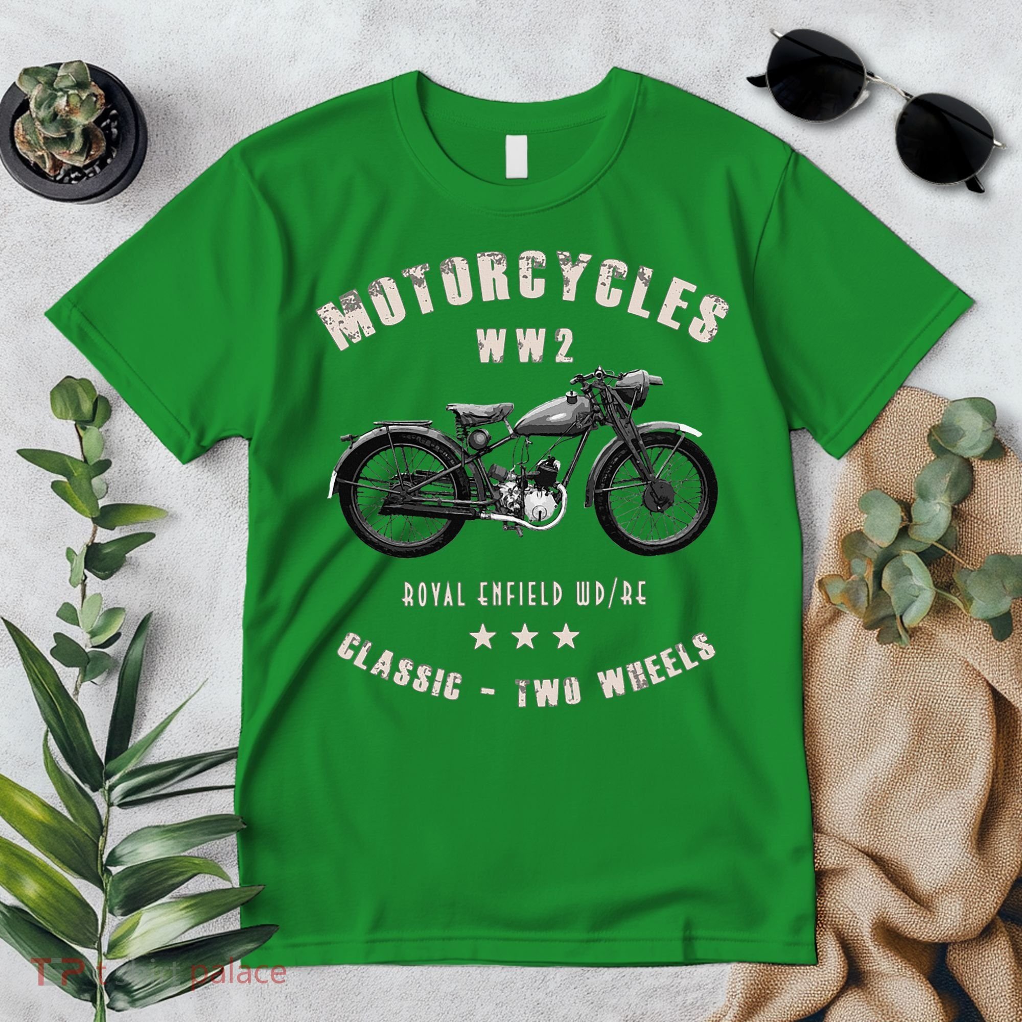 Royal Enfield Wdre Classic Motorcycle Ww2 Premium T-Shirt