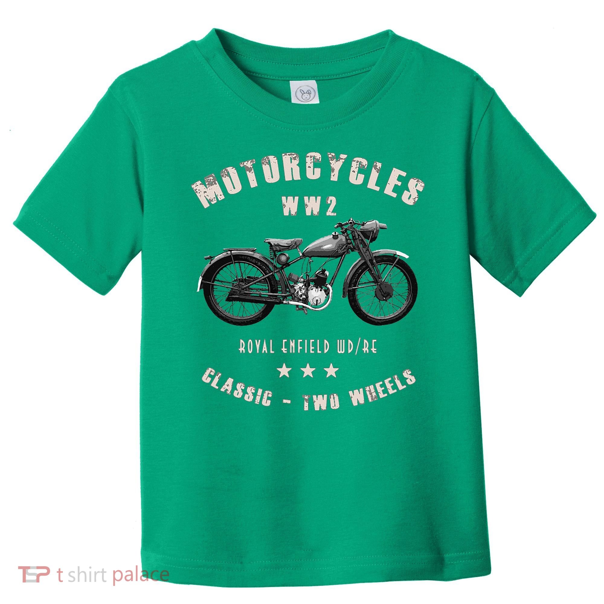 Royal Enfield Wdre Classic Motorcycle Ww2 Toddler T-Shirt