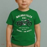 Royal Enfield Wdre Classic Motorcycle Ww2 Toddler T-Shirt thumb 2