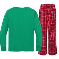 Royal Enfield Wdre Classic Motorcycle Ww2 Kids Long Sleeve Plaid Pajama Set thumb 1