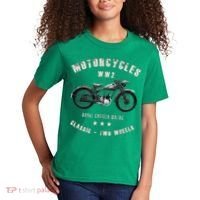 Royal Enfield Wdre Classic Motorcycle Ww2 Kids T-Shirt thumb 2