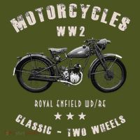Royal Enfield Wdre Classic Motorcycle Ww2 The Baniff Cuffed Pom Beanie thumb 2