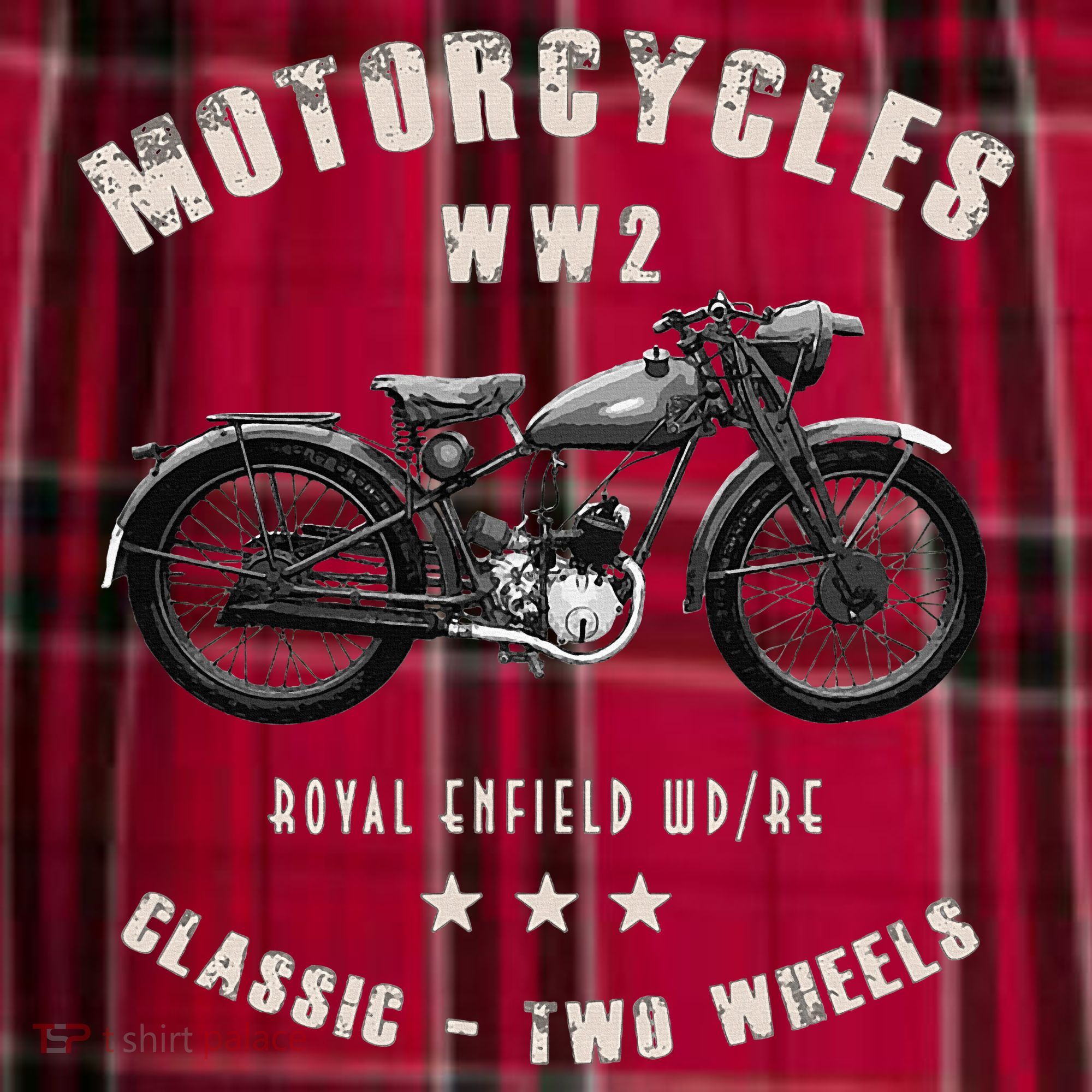 Royal Enfield Wdre Classic Motorcycle Ww2 Women's Flannel Plaid Pajama Pants