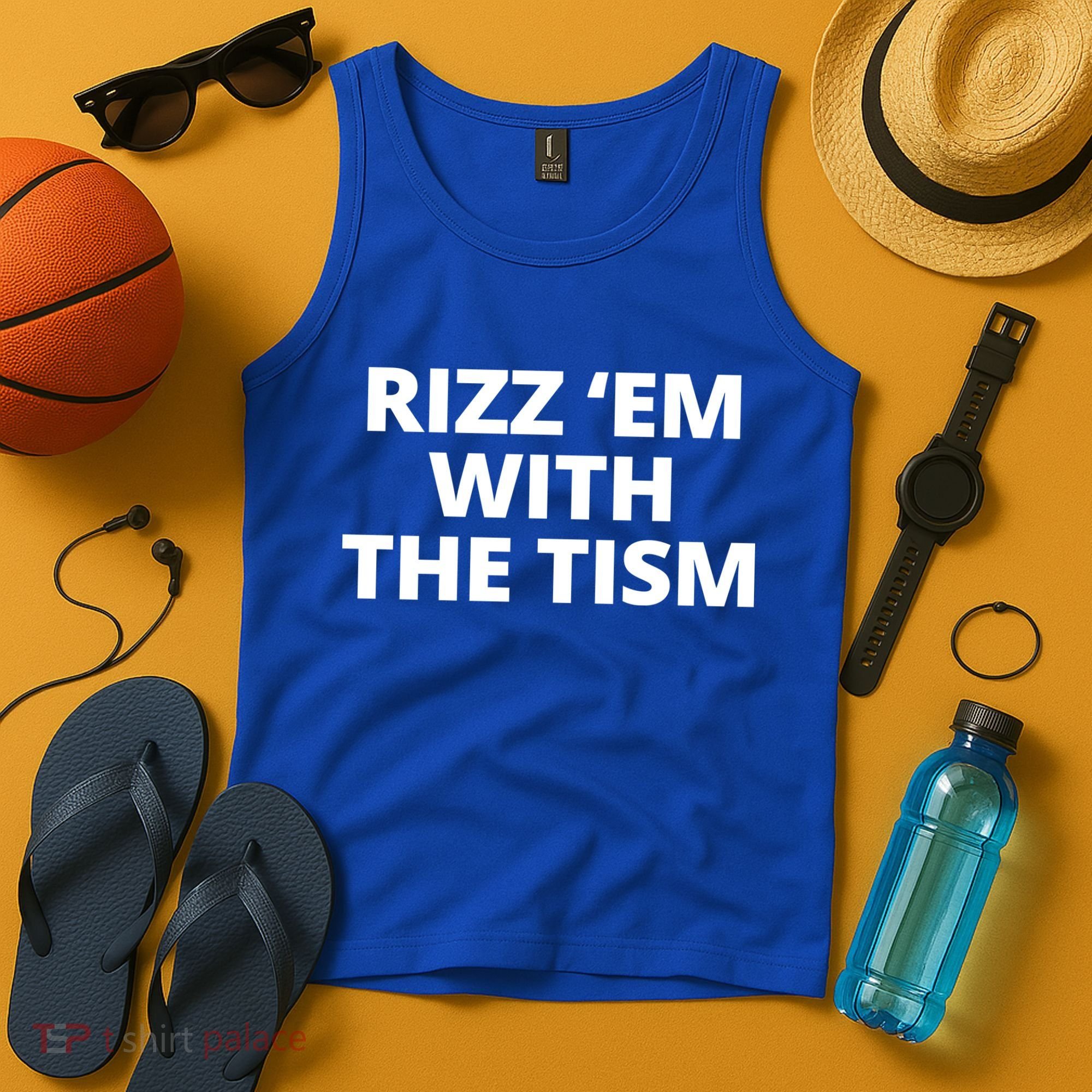 Rizz Em With The Tism Autism Tank Top