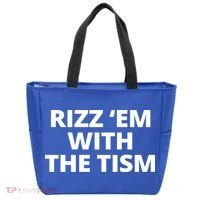 Rizz Em With The Tism Autism Tote Bag thumb 0