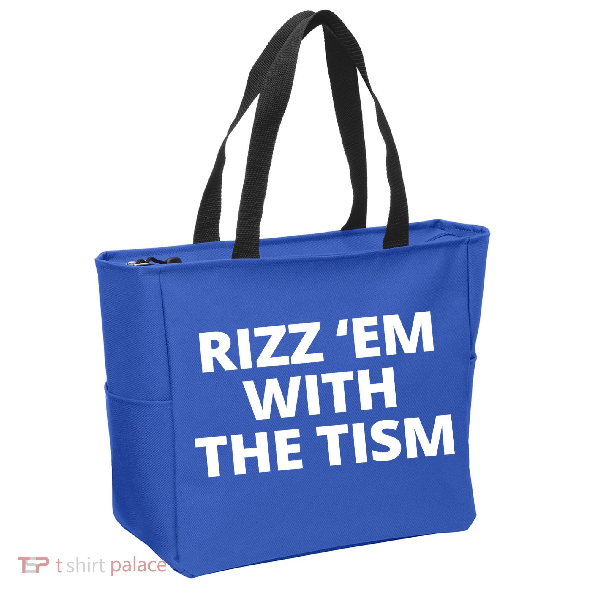 Rizz Em With The Tism Autism Tote Bag