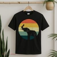 Retro Elephant Wildlife Vintage Africa Elephant T-Shirt thumb 2