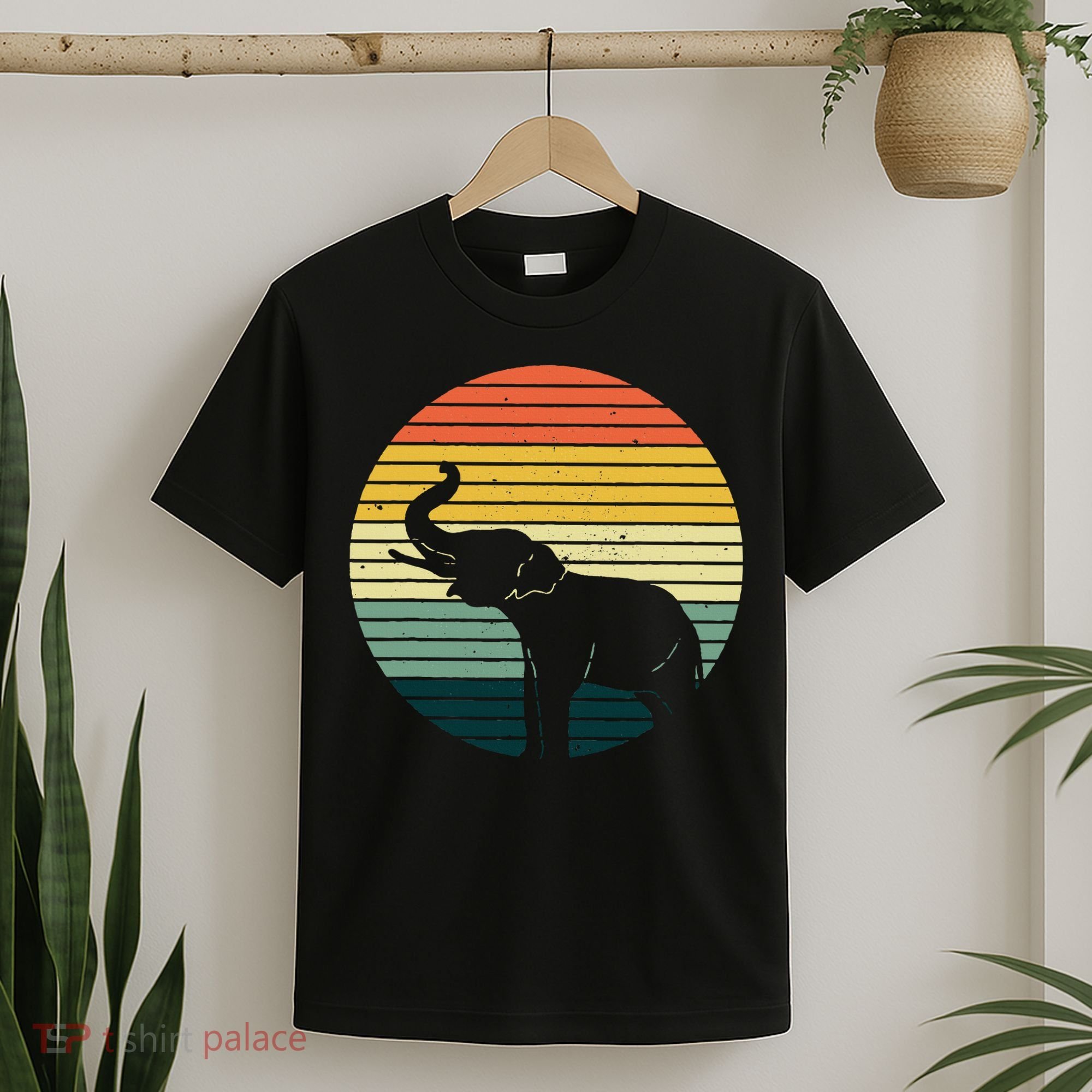 Retro Elephant Wildlife Vintage Africa Elephant T-Shirt