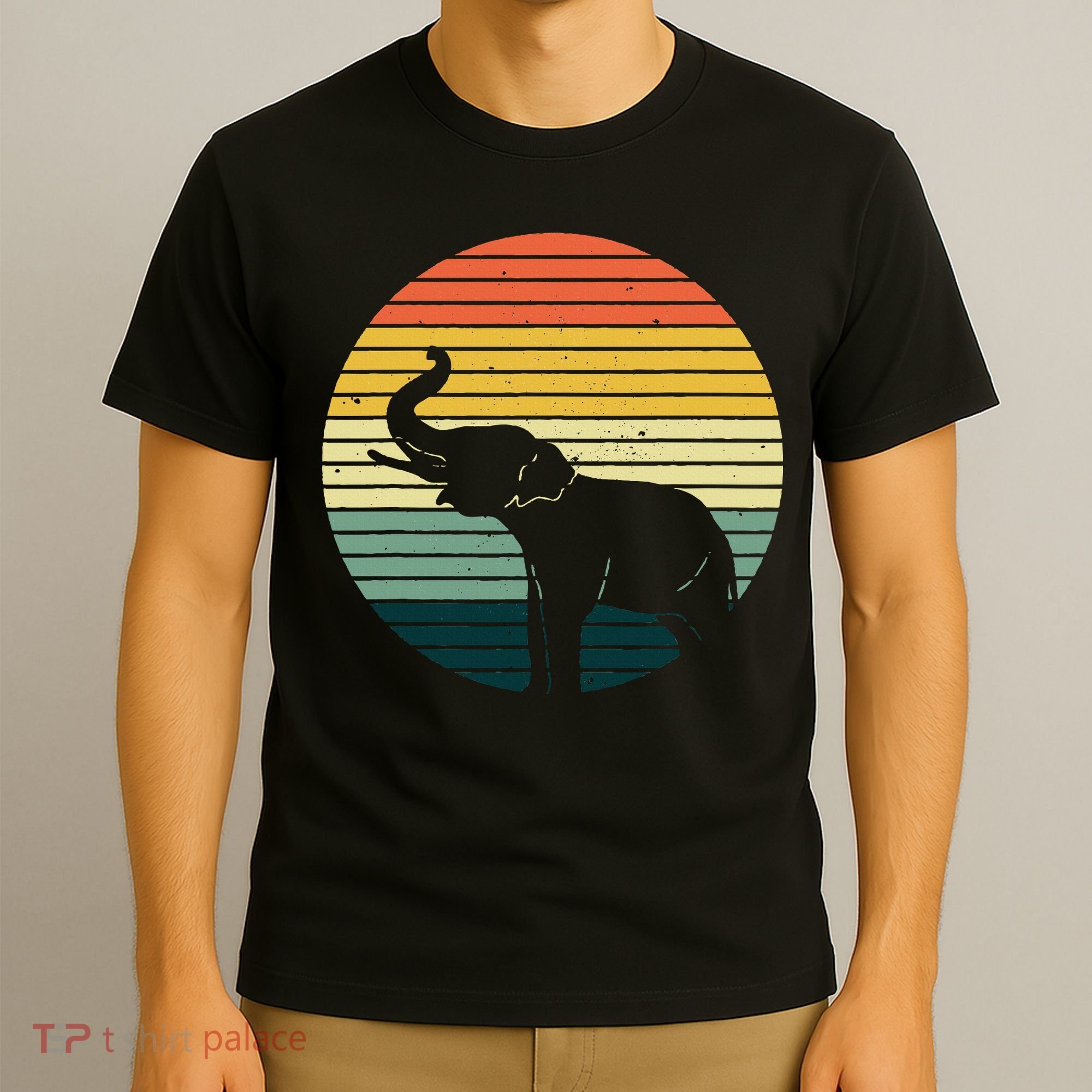 Retro Elephant Wildlife Vintage Africa Elephant T-Shirt