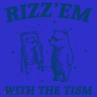 Rizz Em With The Tism Autism Bear Vintage Meme Humor Gift T-Shirt thumb 7
