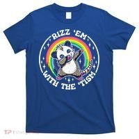 Rizz Em With The Tism Autism Funny Meme Autistic Opossum Meaningful Gift T-Shirt thumb 0