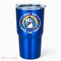 Rizz Em With The Tism Autism Funny Meme Autistic Opossum Meaningful Gift Tumbler thumb 0