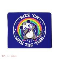 Rizz Em With The Tism Autism Funny Meme Autistic Opossum Meaningful Gift Mousepad thumb 0
