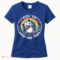 Rizz Em With The Tism Autism Funny Meme Autistic Opossum Meaningful Gift Women's T-Shirt thumb 0