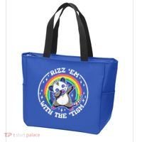 Rizz Em With The Tism Autism Funny Meme Autistic Opossum Meaningful Gift Tote Bag thumb 3