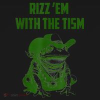 Rizz Em With The Tism Frog Coaster thumb 2