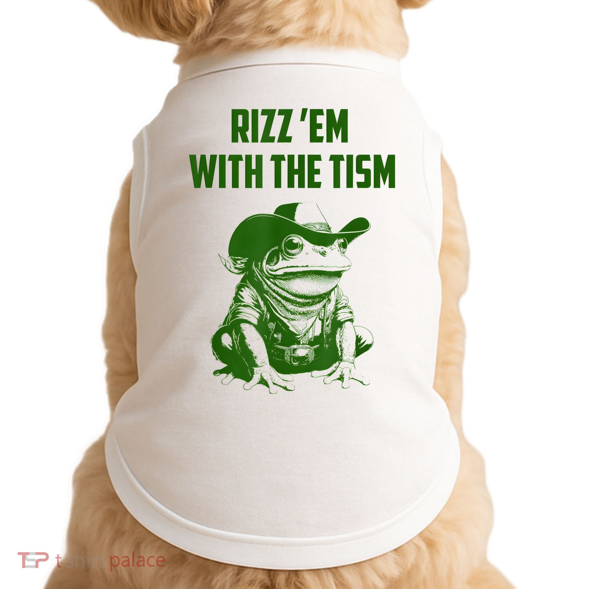 Rizz Em With The Tism Frog Doggie Tank