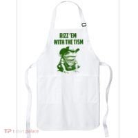 Rizz Em With The Tism Frog Apron thumb 0