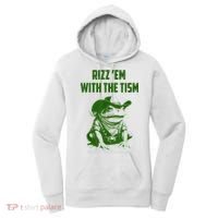 Rizz Em With The Tism Frog Women's Hoodie thumb 0