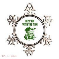 Rizz Em With The Tism Frog Ornament thumb 0