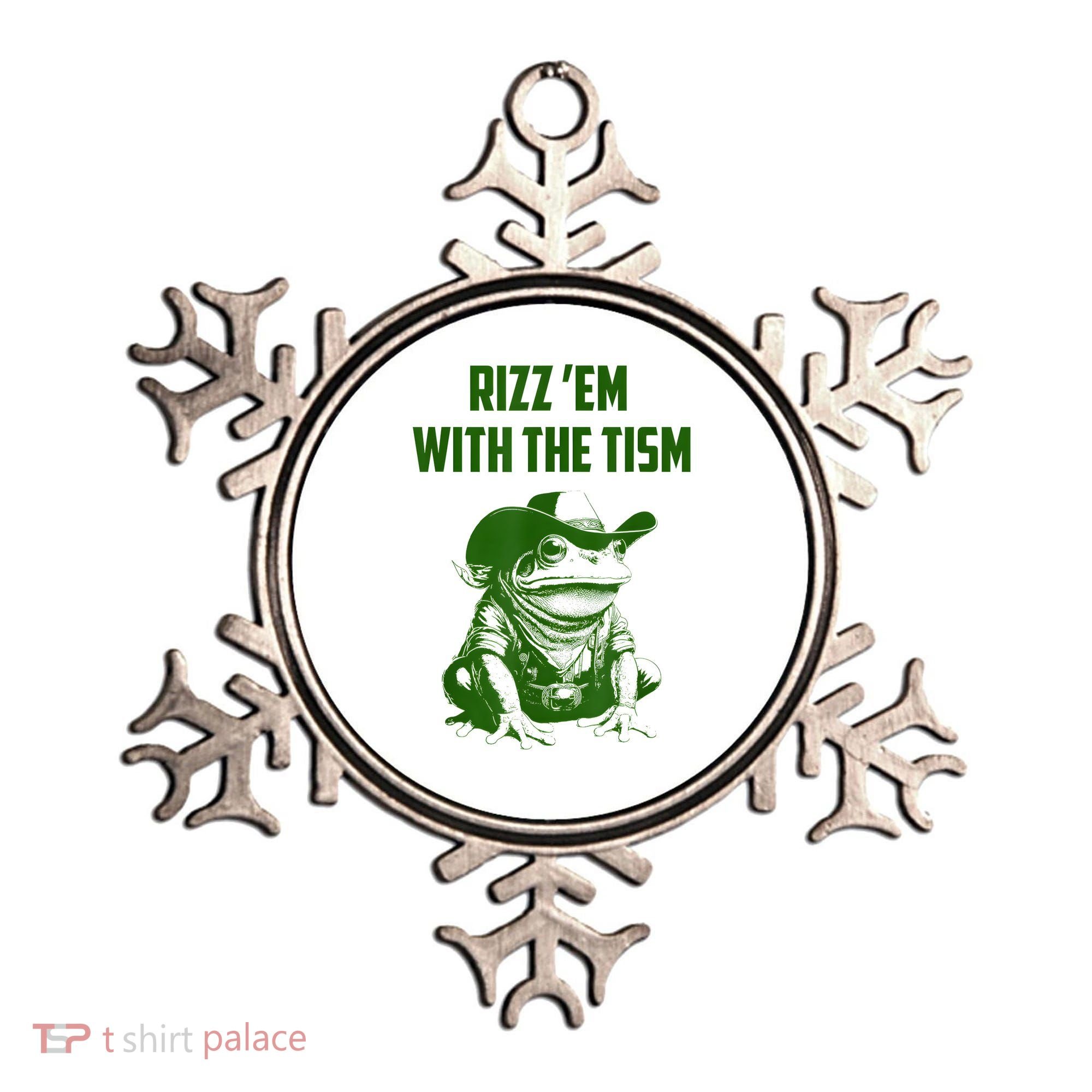 Rizz Em With The Tism Frog Ornament