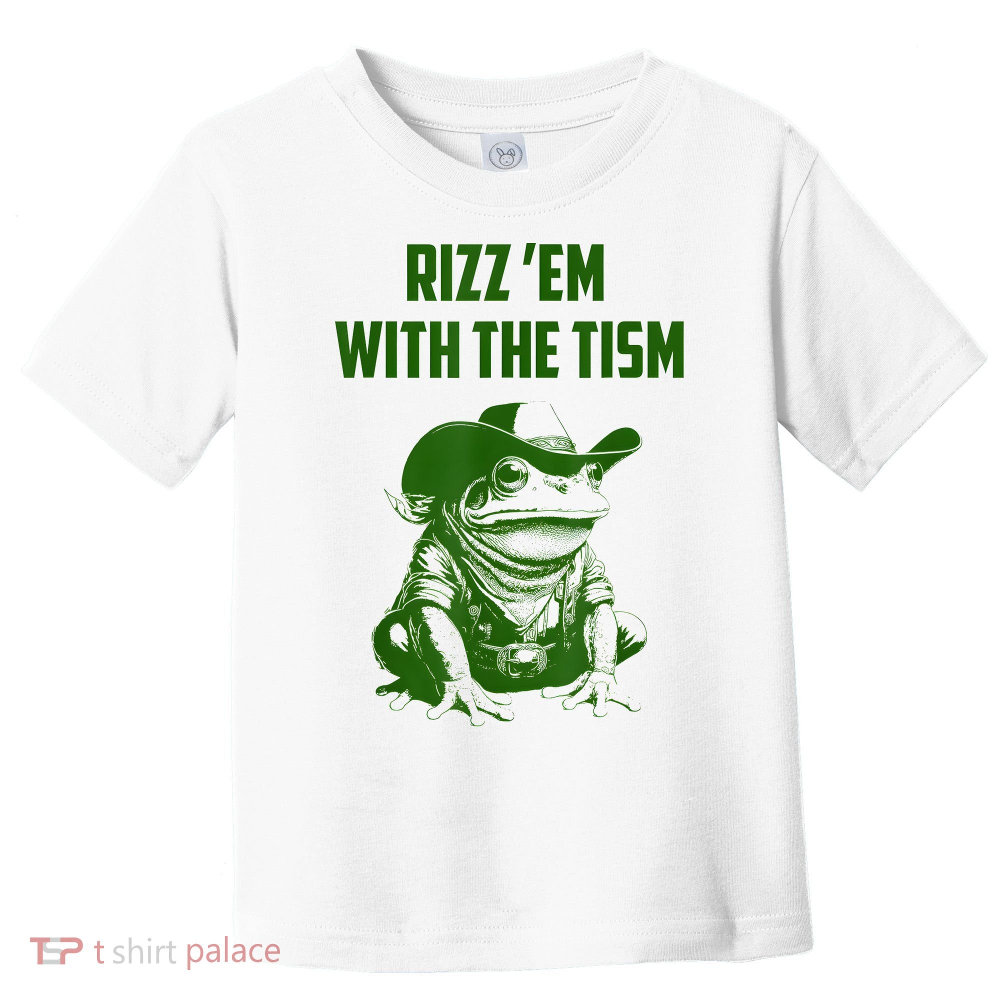 Rizz Em With The Tism Frog Toddler T-Shirt