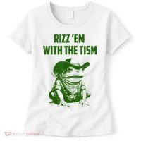 Rizz Em With The Tism Frog Women's T-Shirt thumb 0