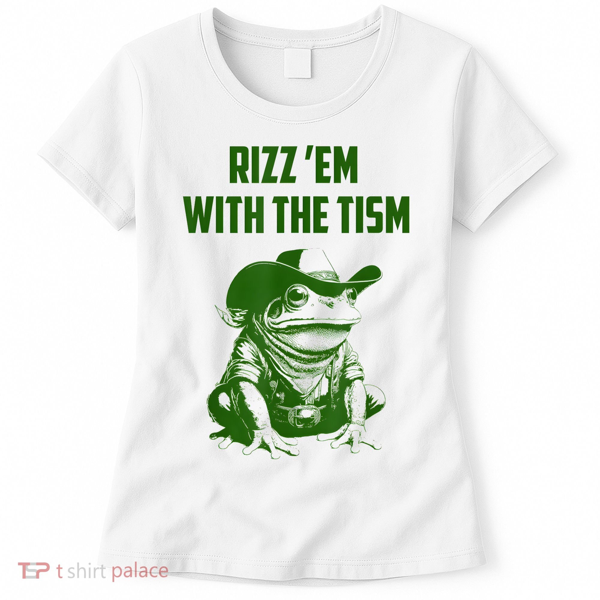 Rizz Em With The Tism Frog Women's T-Shirt
