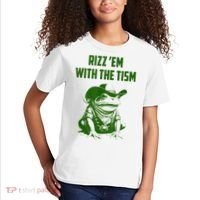 Rizz Em With The Tism Frog Kids T-Shirt thumb 2