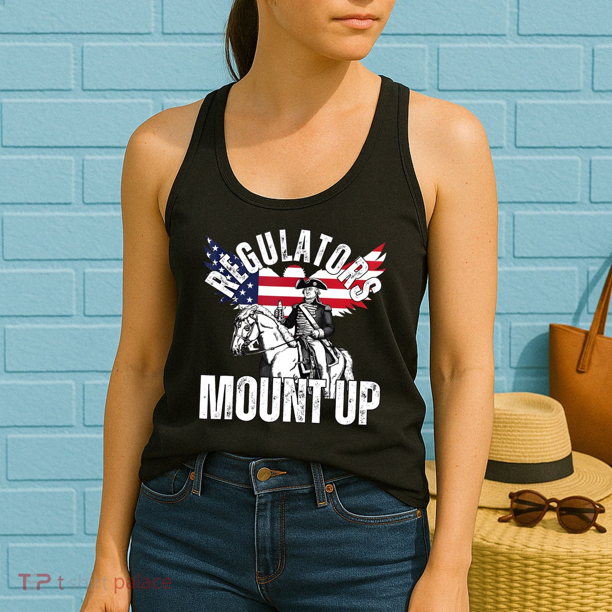 Regulators Funny 4th Of July Independence Day Eagle Women's Tank Top