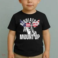 Regulators Funny 4th Of July Independence Day Eagle Toddler T-Shirt thumb 2