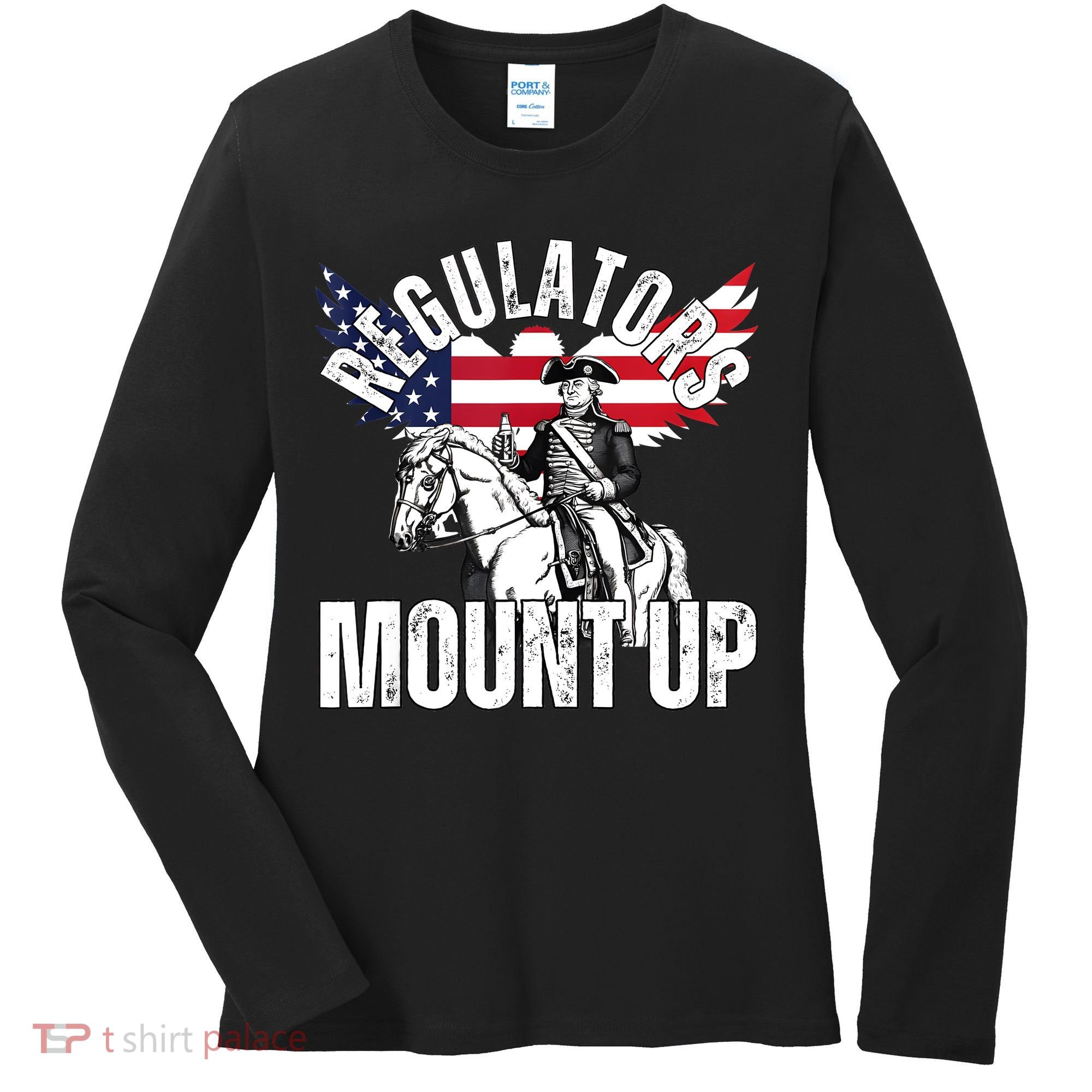 Regulators Funny 4th Of July Independence Day Eagle Women's Long Sleeve Shirt