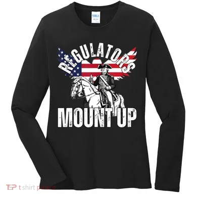 Regulators Funny 4th Of July Independence Day Eagle Women's Long Sleeve Shirt