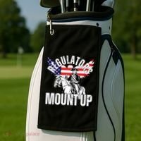 Regulators Funny 4th Of July Independence Day Eagle Golf Towel thumb 2