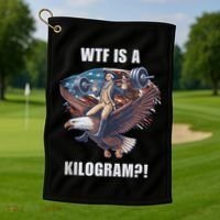 Regulators Funny 4th Of July Independence Day Eagle Golf Towel thumb 1