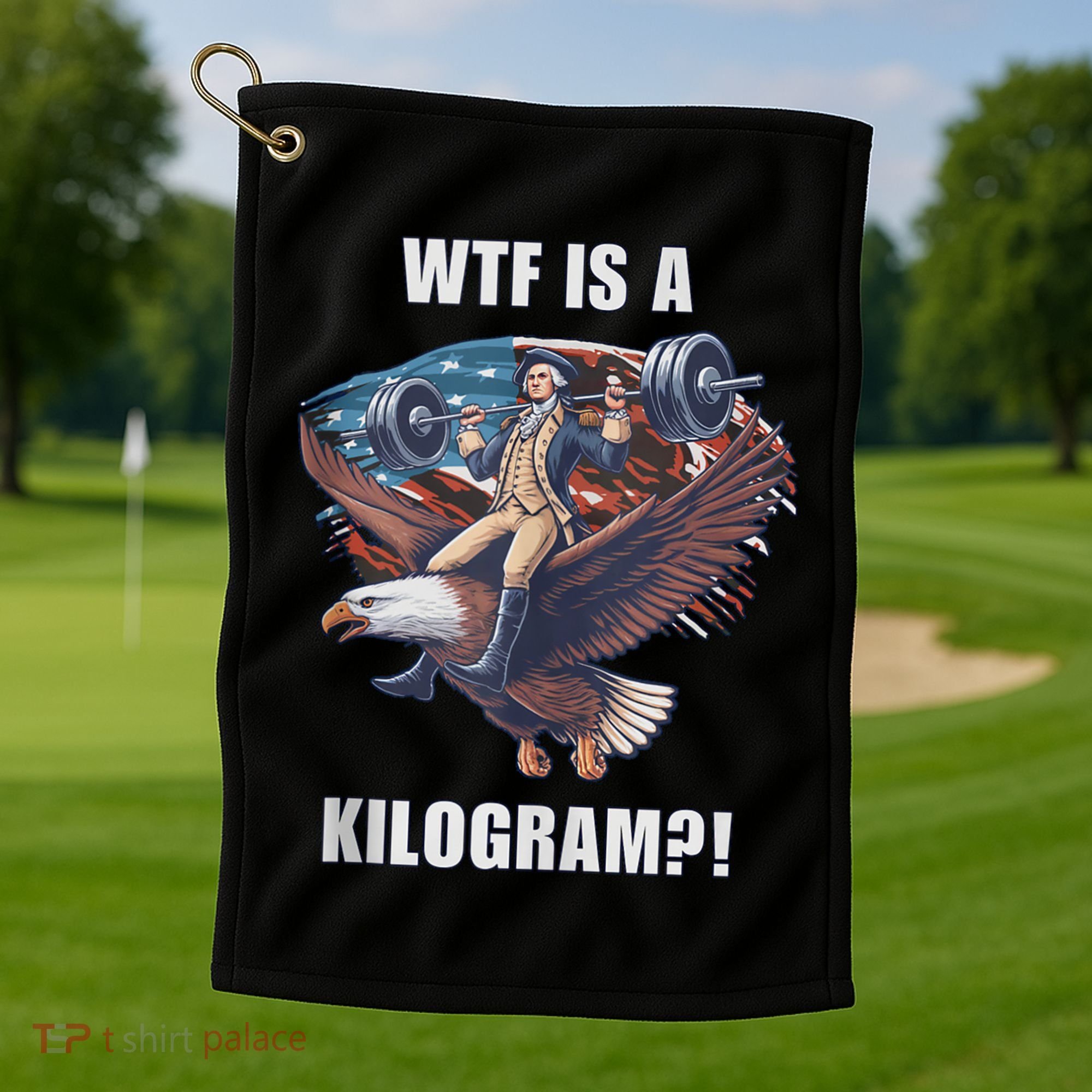 Regulators Funny 4th Of July Independence Day Eagle Golf Towel