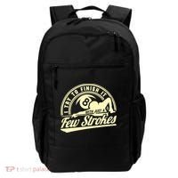Retro Funny 8 Ball Finish It Few Strokes Pool Billiards Gift Backpack thumb 0