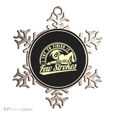 Retro Funny 8 Ball Finish It Few Strokes Pool Billiards Gift Ornament